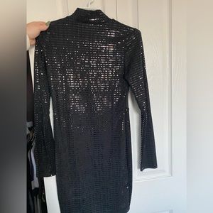 Sequinned mini dress